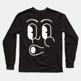 White Whistle Emoji Long Sleeve T-Shirt